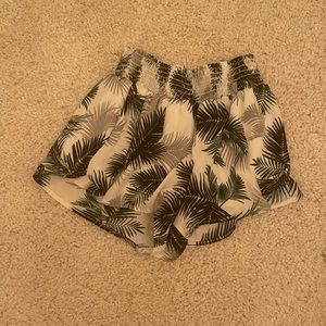 Vintage Havana shorts to the palm print romper